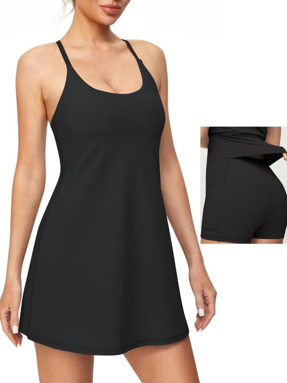 Versatile Women's Athletic Dress with Shorts - Perfect for Tennis, Golf